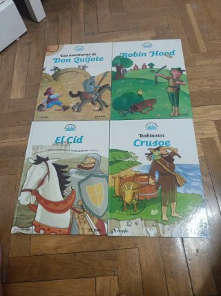 4 libros mis primeros clásicos, 1,2,3 y 5