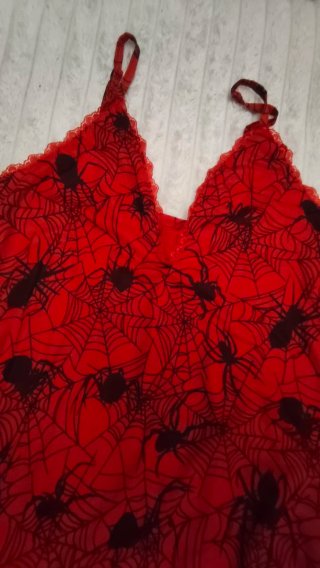 Vestido telarañas Halloween/Carnaval Talla Única
