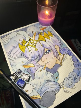 Illustrazione originale acquerello