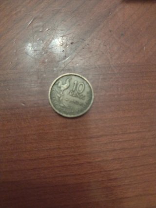 Moneda 10 Francos Franceses Gallo