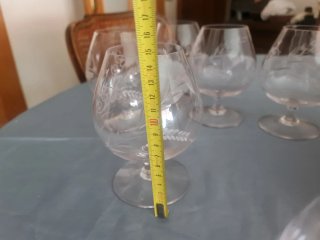 Bohemia (Antiguas) 6 copas de coñac brandy Sin uso