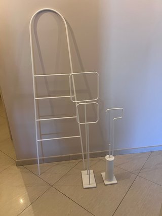 Set piantane bagno bianche