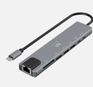 USB-C A DOCK MULTIPORT 8 IN 1 EWENT nuovo