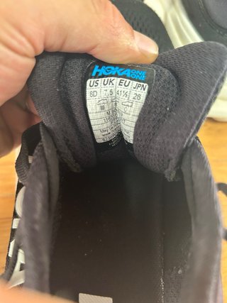 Zapatillas Hoka Bondi 9 Negras/Blancas