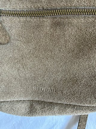 Bolso bandolera marrón de piel