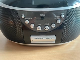 Radio CD JVC Negro/Plata