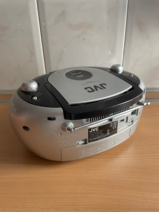 Radio CD JVC Negro/Plata