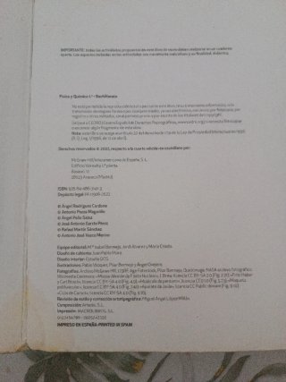 Física y Química 1 Bachillerato