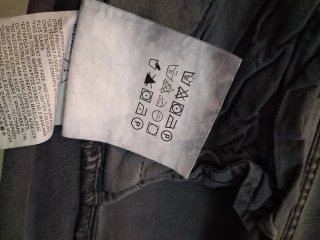 Pantaloni cargo grigi donna