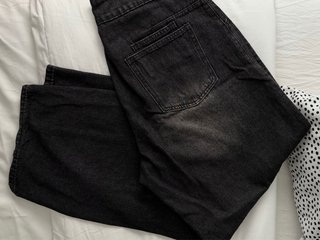 Pantalones vaqueros grises anchos