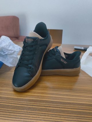 Zapatillas Skechers Casual Negra Marrón Talla 42.5