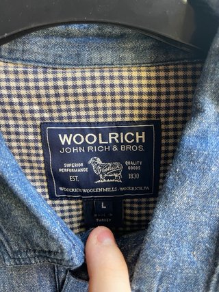 Camicia Woolrich Uomo Blu