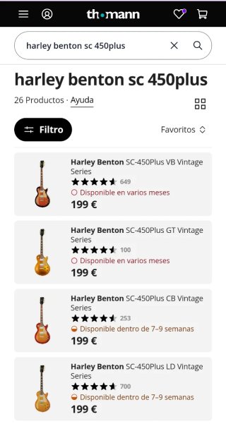 Guitarra Harley Benton SC 450 Plus