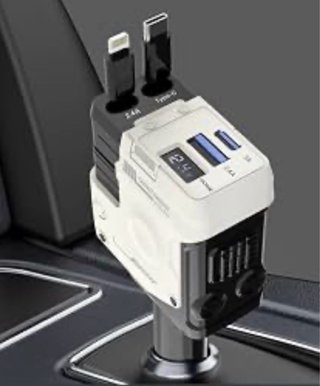 Cargador Coche 4 en 1 USB PD 3.0