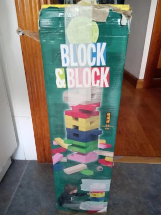 Bloques de madera para construir