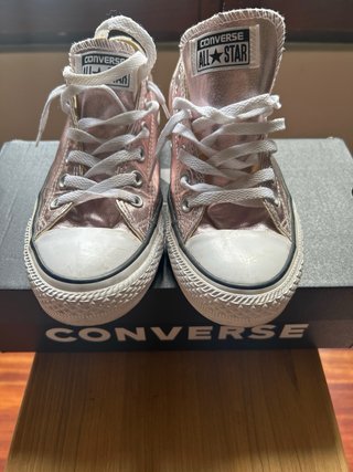 Converse bajas All Star Rosa Plateado
