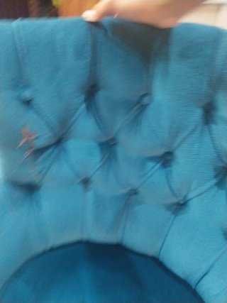 Sillón vintage terciopelo azul