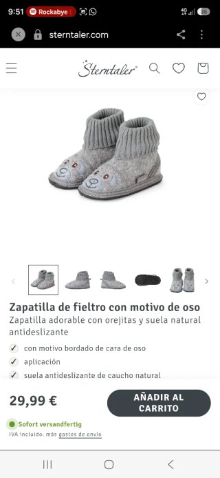 Zapatillas para niños con diseño de perro