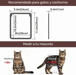 Mosquitera con gatera para puerta