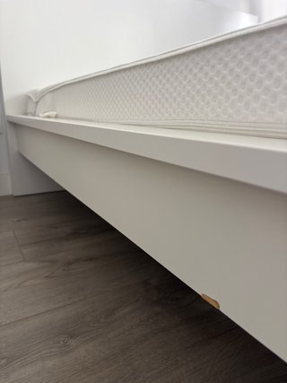 Estructura Cama IKEA MALM Blanca con somier