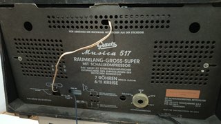 Radio a válvulas Graetz Musica