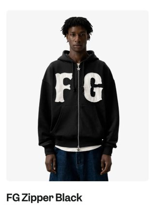 Sudadera FG Zipper Negra