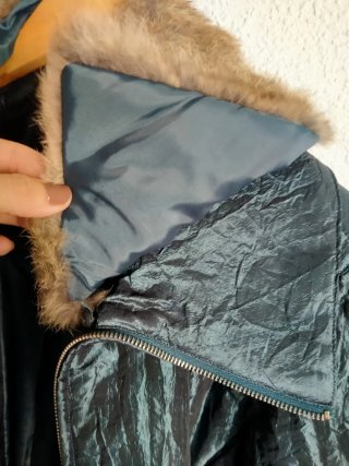 Abrigo Punto Roma con cuello