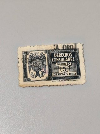 Lote Sellos Consulares Pesetas Oro