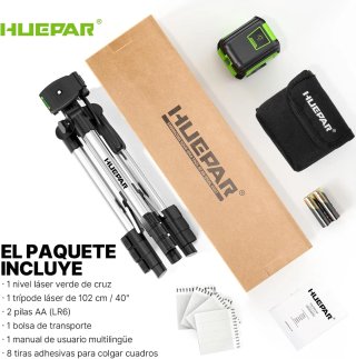 Nivel Láser Huepar Autonivelante Verde