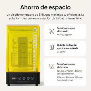 ELEGOO Mercury Plus Lavado y Curado