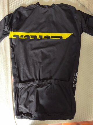 Maillot Ciclismo Bioracer Hombre Negro/Amarillo