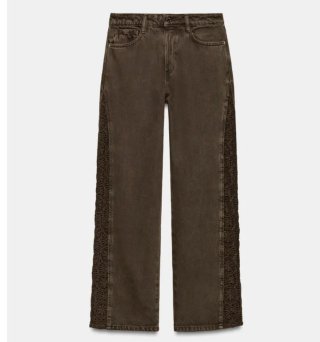 Pantalones vaqueros marrones Zara