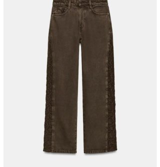 Pantalones vaqueros marrones Zara