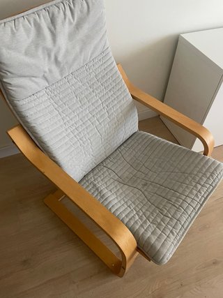 Hamaca de tela y madera