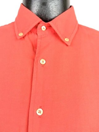 Lacoste Camicia Uomo 43 XL Salmone Cotone