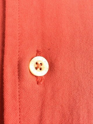 Lacoste Camicia Uomo 43 XL Salmone Cotone