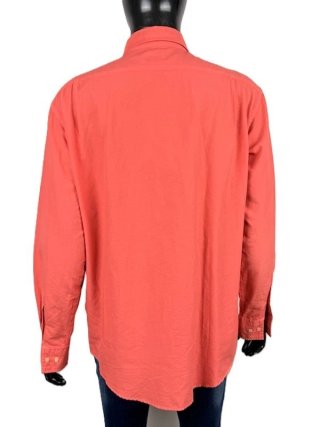 Lacoste Camicia Uomo 43 XL Salmone Cotone