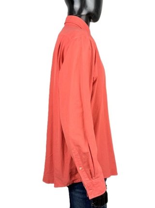Lacoste Camicia Uomo 43 XL Salmone Cotone