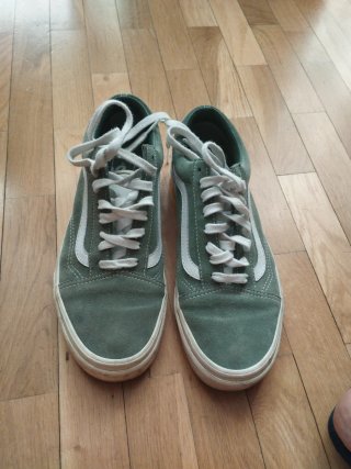 Zapatillas Vans Verde Cuero Talla 39