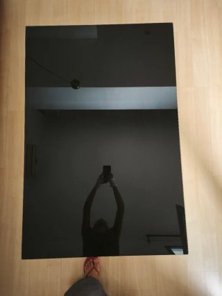 cristal negro 1cm grosor para mesa.