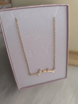 Collar Dorado con Diseño de Rama
