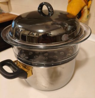 Cazuela vapor cristal regalo