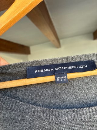 Vestido French Connection gris y negro