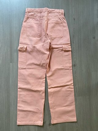 Pantalón cargo rosa mujer