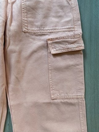 Pantalón cargo rosa mujer