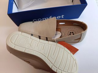 Mocasines beige mujer
