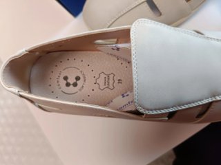 Mocasines beige mujer
