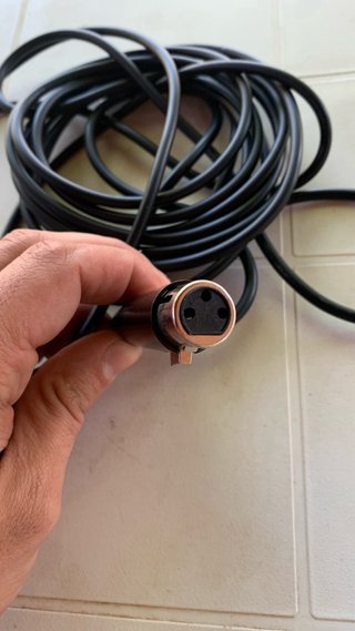 Cable USB a Micrófono XLR Negro