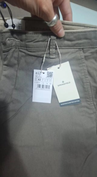 Pantalón Springfield Verde Oliva Talla 42