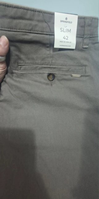 Pantalón Springfield Verde Oliva Talla 42